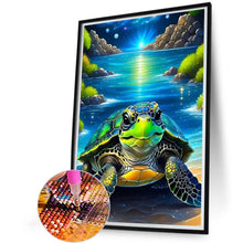 Load image into Gallery viewer, Turtle-Full Round Diamond Painting-45x60cm-Large Size