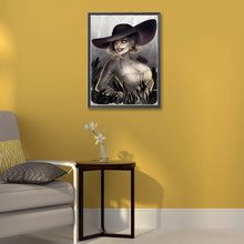 Load image into Gallery viewer, Girl-Full Round Diamond Painting-45x60cm-Large Size