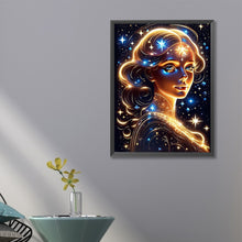 Load image into Gallery viewer, Girl-Full Round Diamond Painting-45x60cm-Large Size