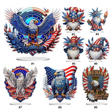 Load image into Gallery viewer, Independence Day-Single Side Drill-Acrylic Diamond Desktop Ornament