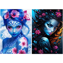 Load image into Gallery viewer, Girl-Full Round Diamond Painting-45x65cm-Large Size