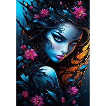 Load image into Gallery viewer, Girl-Full Round Diamond Painting-45x65cm-Large Size
