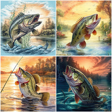 Load image into Gallery viewer, Fish-Full Round Diamond Painting-30x30cm