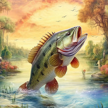 Load image into Gallery viewer, Fish-Full Round Diamond Painting-30x30cm