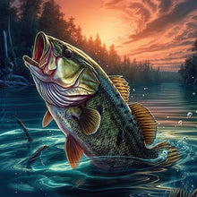 Load image into Gallery viewer, Fish-Full Round Diamond Painting-30x30cm