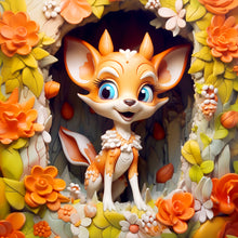 Load image into Gallery viewer, Picture Frame Animals-Full Round Diamond Painting-30x30cm