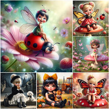 Load image into Gallery viewer, Life Of Pets Girl-Full Round Diamond Painting-30x30cm