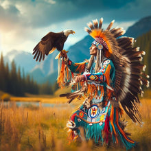 Load image into Gallery viewer, Indians-Full Round Diamond Painting-40x40cm