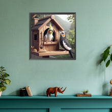 Load image into Gallery viewer, Yellow-Haired Parrot-Full Round Diamond Painting-30x30cm