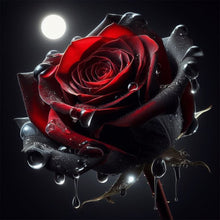 Load image into Gallery viewer, Red Rose-Full Round Diamond Painting-40x40cm
