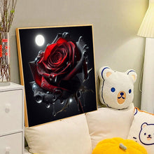 Load image into Gallery viewer, Red Rose-Full Round Diamond Painting-40x40cm