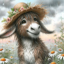 Load image into Gallery viewer, Donkey-Full Round Diamond Painting-30x30cm