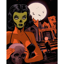 Load image into Gallery viewer, Skeleton Woman-Full Round Diamond Painting-40x50cm