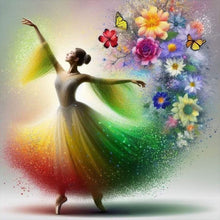 Load image into Gallery viewer, Ballet Girl-Full Round Diamond Painting-30x30cm
