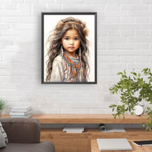 Load image into Gallery viewer, Indian Girl-Full Round Diamond Painting-30x40cm