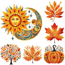 Load image into Gallery viewer, Maple Leaf-Full Round Diamond Painting-40x40cm