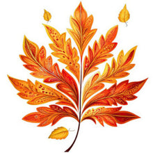 Load image into Gallery viewer, Maple Leaf-Full Round Diamond Painting-40x40cm