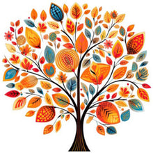 Load image into Gallery viewer, Maple Leaf-Full Round Diamond Painting-40x40cm