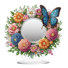 Load image into Gallery viewer, Butterfly-Diamond Compact Makeup Mirror