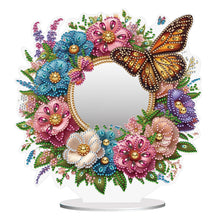 Load image into Gallery viewer, Butterfly-Diamond Compact Makeup Mirror