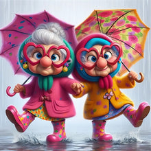 Load image into Gallery viewer, Funny Grandma-Full Round Diamond Painting-30x30cm