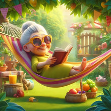 Load image into Gallery viewer, Funny Grandma-Full Round Diamond Painting-30x30cm