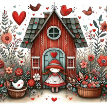 Load image into Gallery viewer, Girl-Full Round Diamond Painting-30x30cm