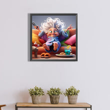 Load image into Gallery viewer, Funny Grandma-Full Round Diamond Painting-40x40cm