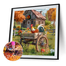 Load image into Gallery viewer, Village Rooster-Full Round Diamond Painting-40x40cm