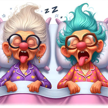 Load image into Gallery viewer, Funny Grandma-Full Round Diamond Painting-40x40cm