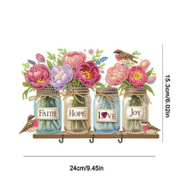 Load image into Gallery viewer, Flower-Diamond Art Craft Wall Hooks