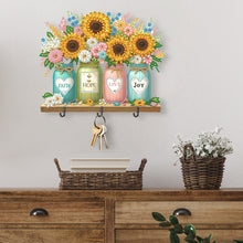 Load image into Gallery viewer, Flower-Diamond Art Craft Wall Hooks