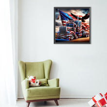 Load image into Gallery viewer, Independence Day Chariot Eagle-Full Round Diamond Painting-40x40cm