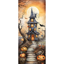 Load image into Gallery viewer, Pumpkin Castle-Full Round Diamond Painting-30x70cm-Large Size