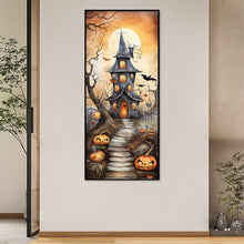 Load image into Gallery viewer, Pumpkin Castle-Full Round Diamond Painting-30x70cm-Large Size