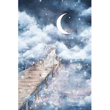 Load image into Gallery viewer, Girl-Full Round Diamond Painting-40x60cm-Large Size