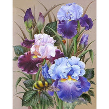 Load image into Gallery viewer, Bees And Flowers-Full Round Diamond Painting-50x60cm-Large Size