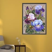 Load image into Gallery viewer, Bees And Flowers-Full Round Diamond Painting-50x60cm-Large Size