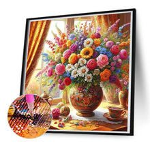 Load image into Gallery viewer, Vase Flowers-Full Round Diamond Painting-50x50cm