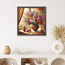 Load image into Gallery viewer, Vase Flowers-Full Round Diamond Painting-50x50cm