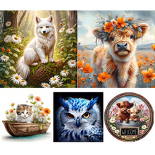 Load image into Gallery viewer, Animal-Full Round Diamond Painting-30x30cm