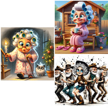 Load image into Gallery viewer, Grandmother-Full Round Diamond Painting-30x30cm