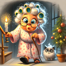 Load image into Gallery viewer, Grandmother-Full Round Diamond Painting-30x30cm