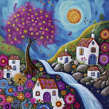 Load image into Gallery viewer, Abstract House-Full Round Diamond Painting-30x30cm