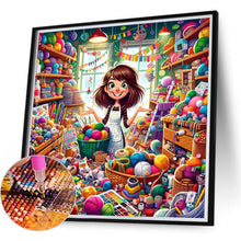 Load image into Gallery viewer, Girl-Full Round Diamond Painting-40x40cm