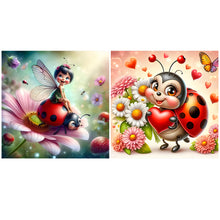 Load image into Gallery viewer, Ladybug-Full Round Diamond Painting-40x40cm