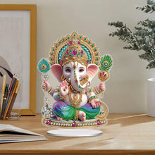 Load image into Gallery viewer, Elephant-Single Side Drill-Acrylic Diamond Desktop Ornament