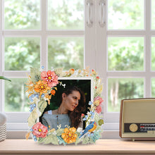Load image into Gallery viewer, Flowers and Birds-Diamond Photo Frame