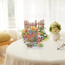 Load image into Gallery viewer, Garden-Single Side Drill-Acrylic Diamond Desktop Ornament