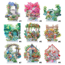 Load image into Gallery viewer, Garden-Single Side Drill-Acrylic Diamond Desktop Ornament